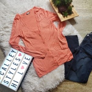 J Crew Lightweight Cardigan Size Small Peach C 17